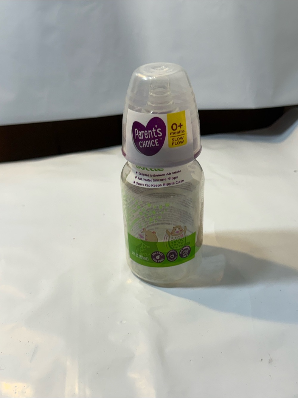 Parent’s choice standard neck baby bottle clear 5fl oz (125mL)